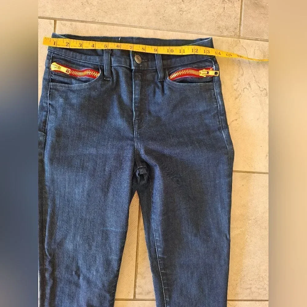 Etienne Msrcel blue jeans red zipper‎ size 27